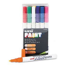 uni-Paint Markers, Fine Point, Assorted, 12/Setsanford 