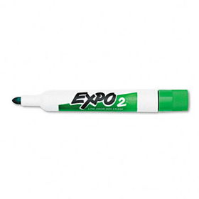 Low Odor Dry Erase Marker, Bullet Tip, Green, Dozenexpo 