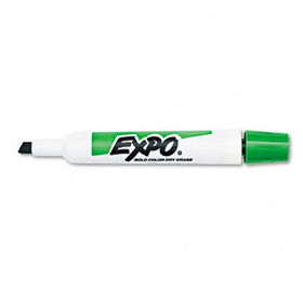 Dry Erase Marker, Chisel Tip, Green, Dozenexpo 