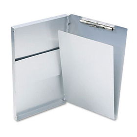 Snapak Aluminum Forms Folder, 1/2"" Capacity, Holds 8-1/2w x 14h, Silver