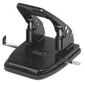 30-Sheet Two-Hole Punch, 9/32"" Holes, Blackuniversal 