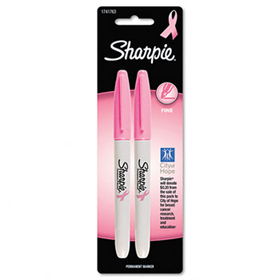 Pink Ribbon Fine Tip Permanent Marker, Pink, 2/Packsharpie 