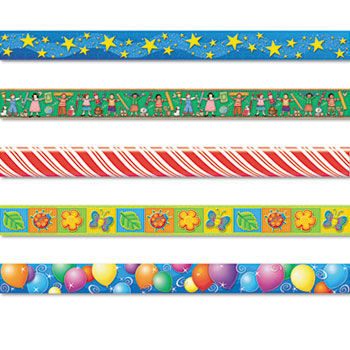 Border Trim Variety Pack, 3 x 35 Panels, Assorted Designs, 60/Setteacher 