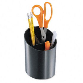 Recycled Big Pencil Cup, Plastic, 4 1/4 dia. x 5 3/4, Black