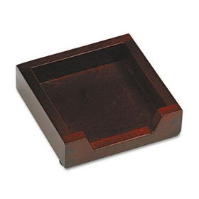 RolodexTM 94100 - Harmony Wood 3 x 3 Self-Stick Note Pad Holder, Mahogany Finish Baserolodextm 