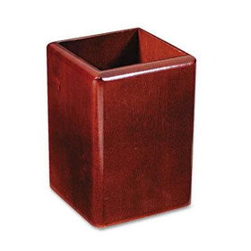 RolodexTM 1734647 - Wood Tones Jumbo Pencil Cup, 4 1/4 x 5 7/8 x 4 1/4, Mahogany