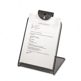 Onyx Mesh Copyholder w/Steel Ball Fastener, Blacksafco 