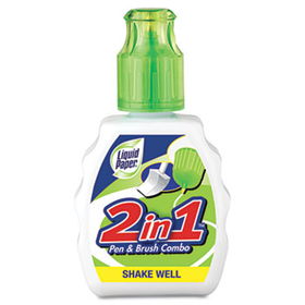 2-in-1 Correction Combo, 22 ml Bottle, White, 2/Pack