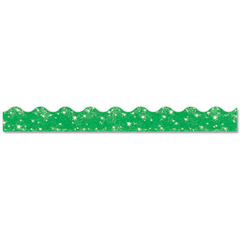 Terrific Trimmers Sparkle Border, 2 1/4"" x 39"" Panels, Green, 10/Settrend 