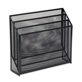 Mesh Three-Tier Organizer, 12 3/4 x 3 1/2 x 11 1/2, Blackrolodex 