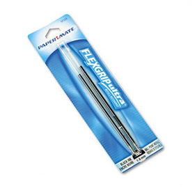 Refills for FlexGrip Elite & Ultra Ballpoint Pens, Medium, Black, 2/Packpaper 