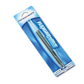 Refills for FlexGrip Elite & Ultra Ballpoint Pens, Medium, Blue, 2/Packpaper 