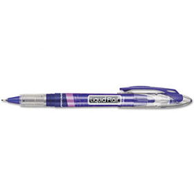 Liquid Flair Porous Point Stick Pen, Purple Ink, Extra Fine, Dozenpaper 