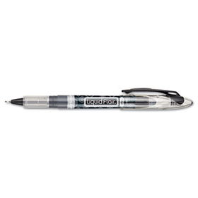 Liquid Flair Porous Point Stick Pen, Black Ink, Extra Fine, Dozenpaper 