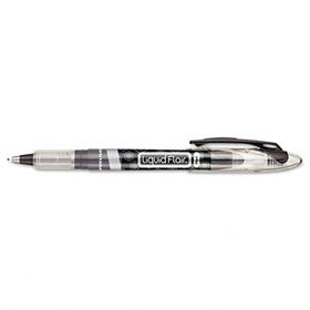 Liquid Flair Porous Point Stick Pen, Black Ink, Medium, Dozenpaper 