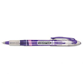 Liquid Flair Porous Point Stick Pen, Purple Ink, Medium, Dozenpaper 