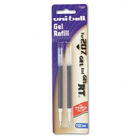 Refill for uni-ball Signo Gel 207, Medium, Blue Ink, 2/Packuni 