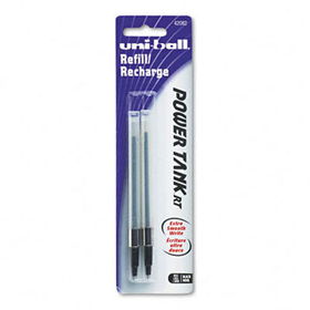 Refill for uni-ball Power Tank RT Ballpoint, Bold, Black Ink, 2/Packuni 