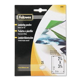 Pouches For Hot Laminating Machines, 25/Packfellowes 