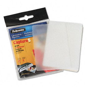 Laminating Pouches, 5 mil, 2 5/8 x 3 7/8, ID Size, 25/Pack