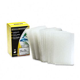 Laminating Pouch, 10 mil, 2 1/4 x 3 3/4, Business Card Size, 100/Packfellowes 