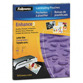 Laminating Pouches, 3 mil, 11 1/2 x 9, 50/Packfellowes 