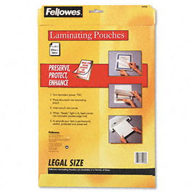 Laminating Pouches, 3 mil, 9 x 14 1/2, 50/Packfellowes 