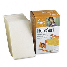 GBC 3740412 - HeatSeal Laminating Pouches, 10 mil, 2-3/16 x 3-11/16, Business Card Size, 100gbc 