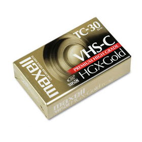 High Grade VHS-C Videotape Cassette, 30 Minutesmaxell 