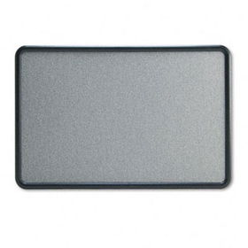 Contour Fabric Bulletin Board, 36 x 24, Gray, Plastic Graphite Framequartet 