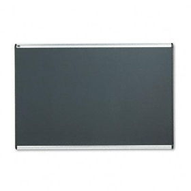 Prestige Bulletin Board, Diamond Mesh Fabric, 72 x 48, Gray/Aluminum Framequartet 