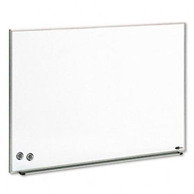 Magnetic Dry Erase Board, Painted Steel, 34 x 23, White, Aluminum Frame