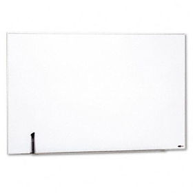 Magnetic Dry Erase Board, Painted Steel, 48 x 31, White, Aluminum Framequartet 