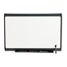 Premium Dry Erase Board, Porcelain/Steel, 36 x 24, White/Gray Framequartet 