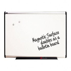 Premium Dry-Erase Board, Porcelain/Steel, 72 x 48, White/Aluminum Framequartet 