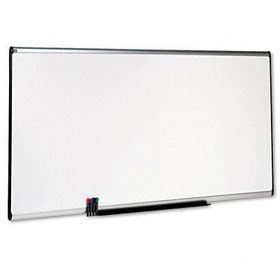 Premium Dry-Erase Board, Porcelain/Steel, 96 x 48, White/Aluminum Framequartet 