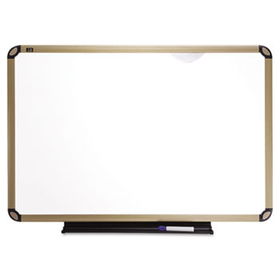 Euro Frame Dry-Erase Board, Porcelain/Steel, 36 x 24, White/Aluminum Framequartet 