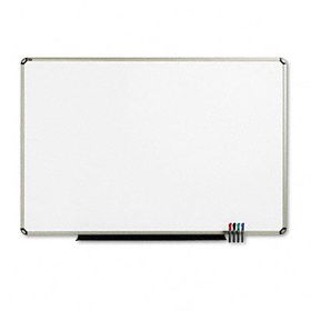 Euro Frame Dry-Erase Board, Porcelain/Steel, 72 x 48, White/Aluminum Framequartet 