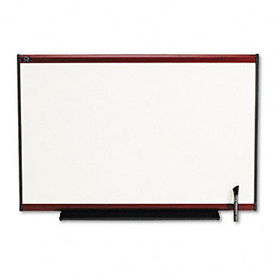 Total Dry Erase Board, 36 x 24, White, Mahogany Framequartet 