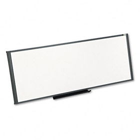 Workstation Total Dry Erase Board, 48 x 18, White, Gray Framequartet 