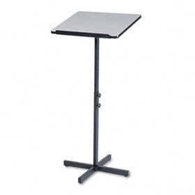 Safco 8921GR - Adjustable Speaker Stand, 21w x 21d x 30h to 46h, Gray/Blacksafco 