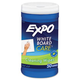 Dry-Erase Board-Cleaning Wet Wipes, 6 x 9, 50/Containerexpo 