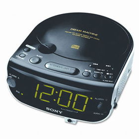 Sony ICFCD815 - AM/FM/MP3/CD Clock Radio, Black