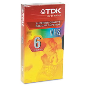 Standard Grade VHS Videotape Cassette, 6 Hours