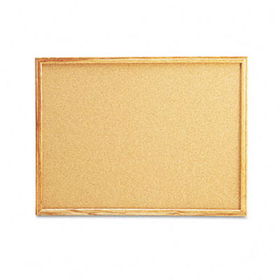 Cork Board with Oak Style Frame, 24 x 18, Natural, Oak-Finished Frameuniversal 