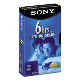 Sony T120VRH - Premium Grade VHS Videotape Cassette, 6 Hours