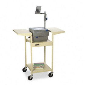 Quartet OT39Q - Adjustable Overhead Projector Cart, 4-Shelf, 39 x 20 x 39, Putty