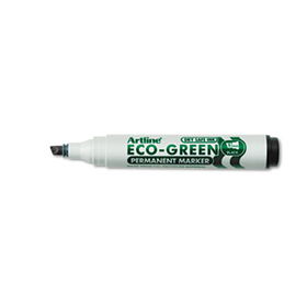 Artline 32345 - ECO-Green Permanent Marker, Chisel Tip, Blackartline 