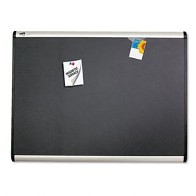 Prestige Plus Magnetic Fabric Bulletin Board, 36 x 24, Aluminum Framequartet 