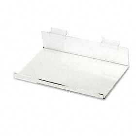 Quartet SB93230Q - Slotwall Acrylic Shelf for Slotwall Display System, 10w x 6d, Clearquartet 